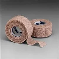 Coban Cohesive Bandage 1 Inch X 5 Yard Standard Compression Self-adherent Closure Tan NonSterile, 1581 – Case of 30