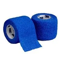 Coban Cohesive Bandage 4 Inch X 5 Yard Standard Compression Self-adherent Closure Blue , 1584B – Sold by: Pack of One
