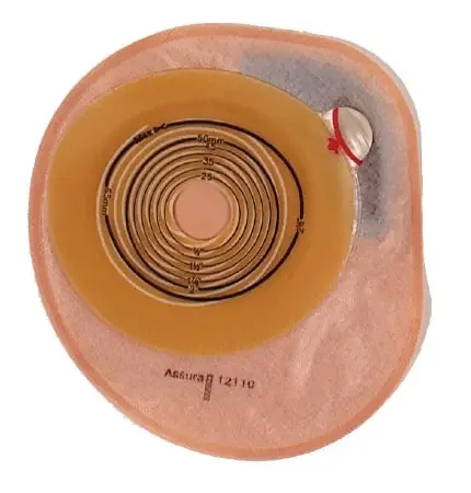 Coloplast Assura Colostomy Pouch One-Piece System 7 Inch Length, Midi 2 Inch Stoma Closed End Flat, Pre-Cut – 12149