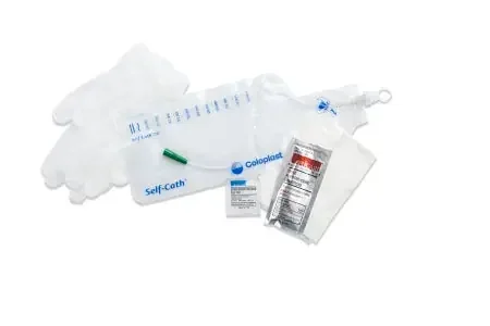 Coloplast Self-Cath Intermittent Closed System Catheter Kit Straight Tip 14 Fr. Without Balloon Lubricated PVC – 1014