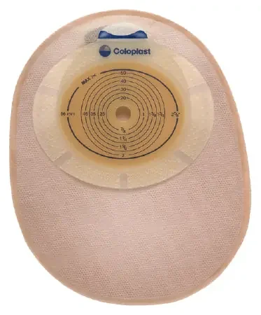 Coloplast SenSura Ostomy Pouch One-Piece System 3/8 to 3 Inch Stoma Closed End Flat, Trim To Fit – 15480