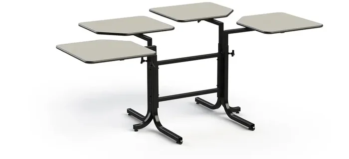 ComferTek BFL-4(2/2) Stocking Laminate 4-Person Wheelchair Accessible Table
