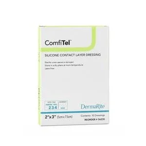 Comfitel Silicone Contact Layer Dressing, 2″ X 3″