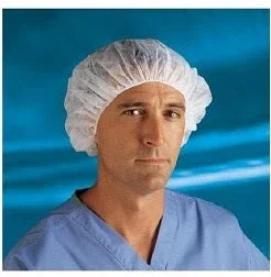 Comfort Bouffant Head Cover Regular, 21 inch White by Cardinal Health