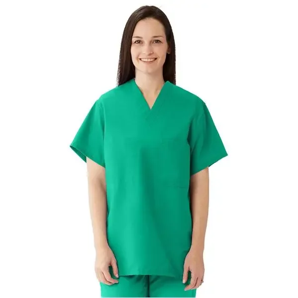 ComfortEase by Medline Shirt Scrub 910 Unisex Small Jade Green Ea – 910JTJS-CM