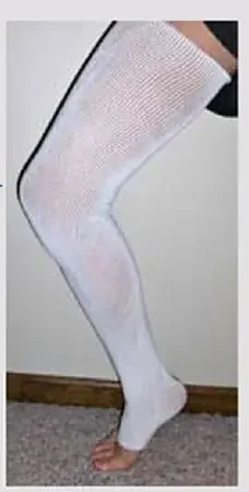 Compression Dynamics EdemaWear Compression Stockings Large White Open Toe – B120L01