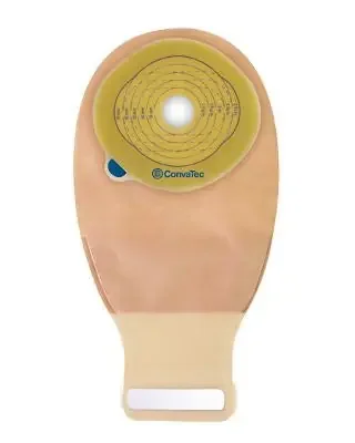 Convatec Esteem + Ostomy Pouch One-Piece System 14 Inch Length 3/8 to 4 Inch Stoma Drainable Trim to Fit – 416908