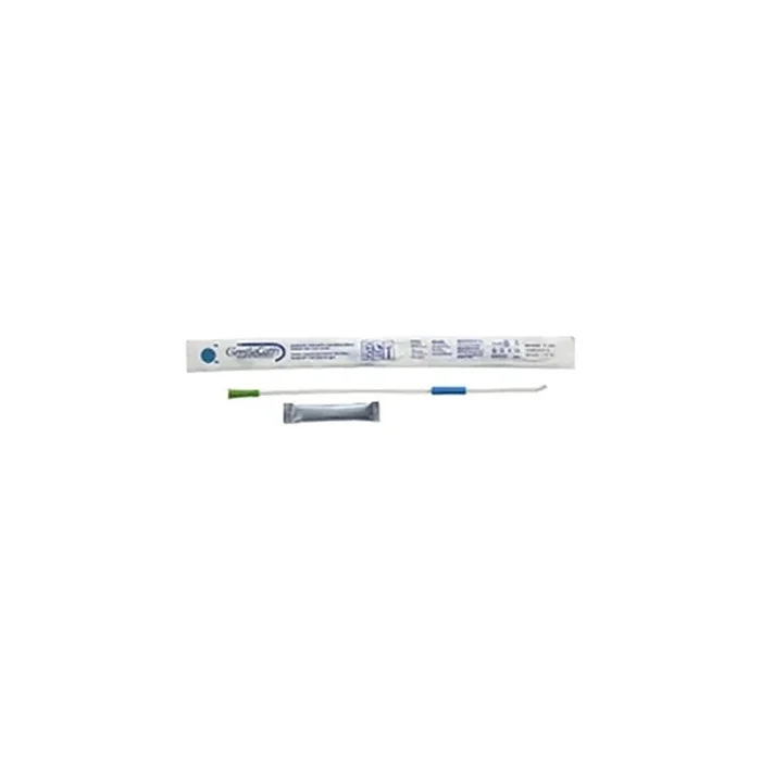 Convatec Gentlecath Hydrophilic Urinary Catheter, With Water Sachet And Insertion Kit, Coude/tiemann, 16fr, 15.7″