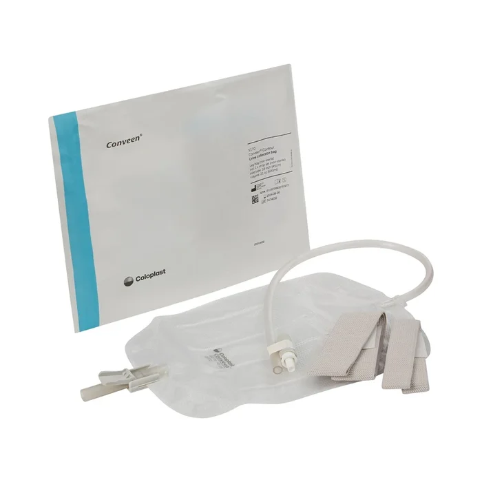 Conveen® Security+ Urinary Leg Bag, 600 mL, Rubber