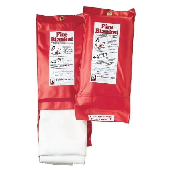 Cotton Goods Mfg Blanket Fire 6X4‘ Fiberglass White Ea – S47560B