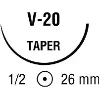 Covidien Surgipro II Suture with Needle Nonabsorbable Uncoated Blue Suture Monofilament Polypropylene Suture Size 4-0 30 Inch Suture Double-Armed 26 mm Length 1/2 Circle Taper Point Needle – VP511X