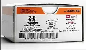 Covidien Ti-Cron Suture without Needle Braided Polyester Nonabsorbable Coated Size 0 18 Inch Suture – 8886300162