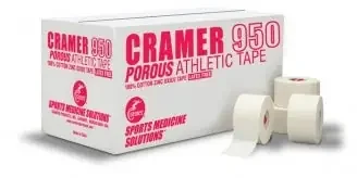 Cramer Products Cramer 950 Athletic Tape Porous Cotton 1/2 Inch X 10 Yard White NonSterile – 282050