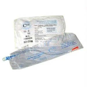 Cure Catheter Single Closed System, Unisex, Straight Tip, 16 Fr