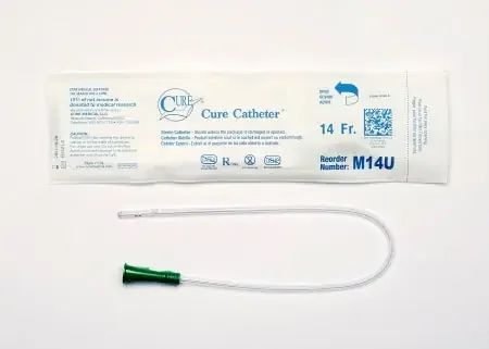 Cure Medical Cure Catheter Urethral Catheter Straight Tip 14 Fr. 16 Inch – 14