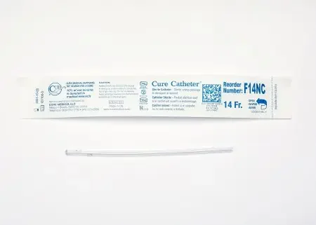 Cure Medical Cure Catheter Urethral Catheter Straight Tip 14 Fr. 6 Inch – F14