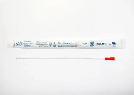 Cure Medical Cure Catheter Urethral Catheter Straight Tip 16 Fr. 16 Inch – 16