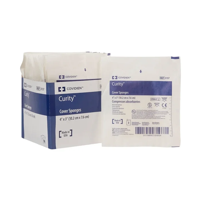 Curity™ Sterile Nonwoven Sponge, 3 x 4 Inch