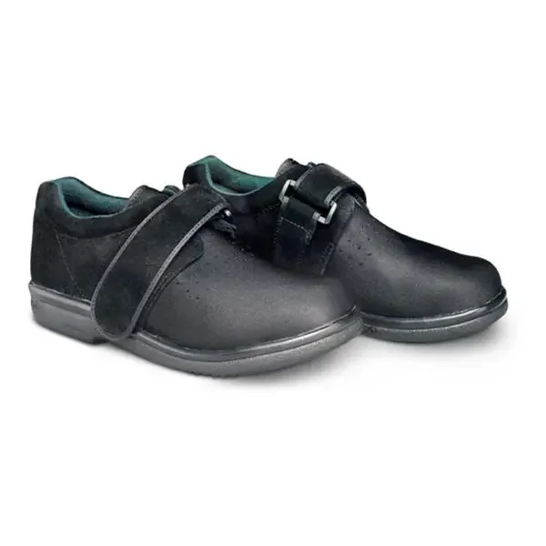 Darco International Inc Shoe Diabetic Gentlestep Black Firm Heel Men 7.5/Women 9 Size Medium 1/Pr, 8 Pr/Ea – GS090MB