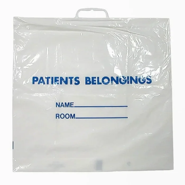 DawnMist® Plastic Handle Patient Belonging Bags
