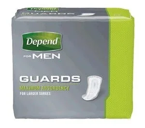 Depend Guard for Men, Maximum Absorbency, 12″ by Kimberly Clark