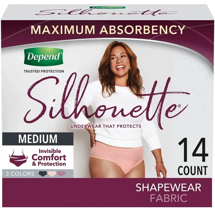 Depend® Silhouette® Absorbent Underwear, Medium