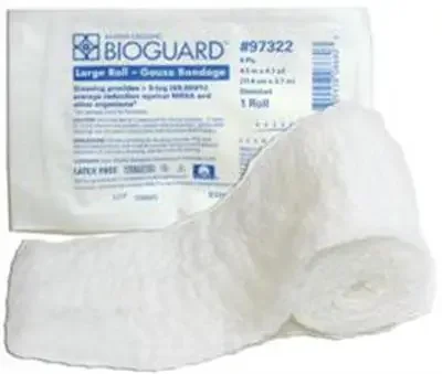 Derma Sciences Bioguard Antimicrobial Gauze Dressing Gauze / PolyDADMAC 6-Ply 4-1/2 Inch X 4-1/10 Yard Roll Shape Sterile – 97322