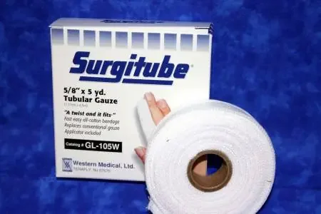 Derma Sciences Surgitube Tubular Bandage Finger, Toe Cotton / Gauze 5/8 Inch X 5 Yards Size 1, Small – GL105W