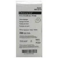 Dermacea Gauze Sponge Cotton 12-Ply 4 X 4 Inch Square NonSterile, 441215 – Case of 2000