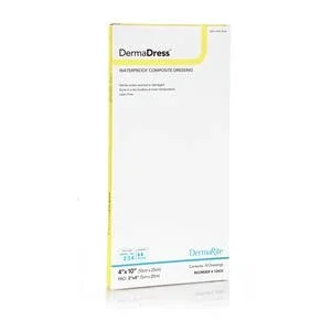 Dermadress Waterproof Composite Dressing, 4″ X 10″