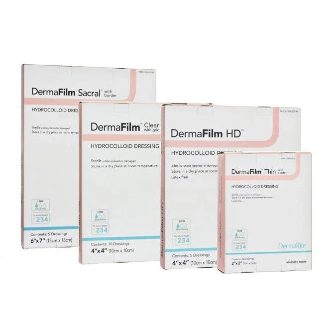 Dermafilm Hd Hydrocolloid Dressing 4″ X 4″