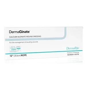 Dermaginate Calcium Alginate Dressing, 12″ Fluffy Rope