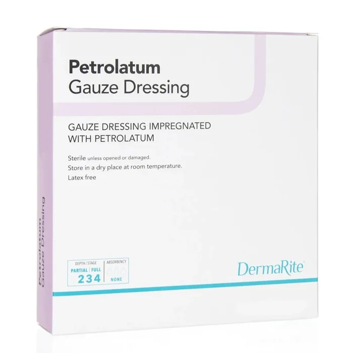 DermaRite® Petrolatum Impregnated Dressing, 3 x 9 Inch