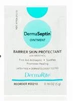 DermaSeptin Skin Protectant 5 Gram Individual Packet Scented Ointment, 00210 – BOX OF 144