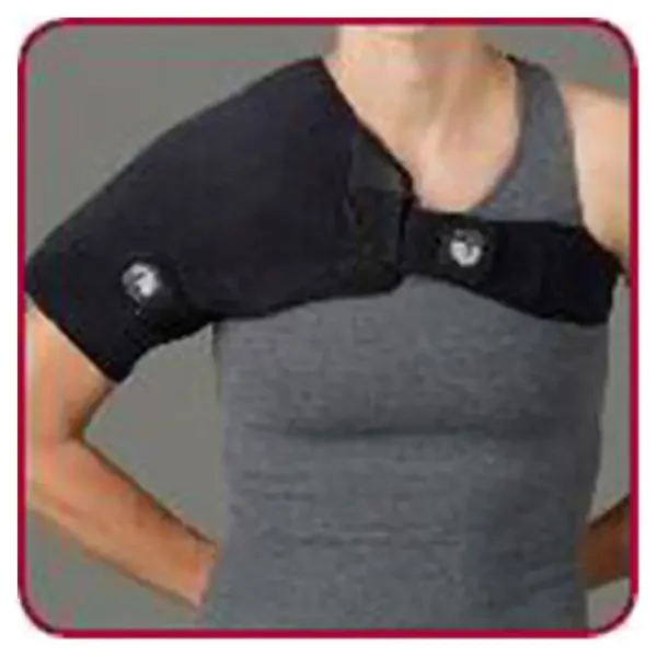 Deroyal Industries Inc Support Thermal Activewrap Shoulder Plush Material Black Size Small/Medium Ea – 9371-00