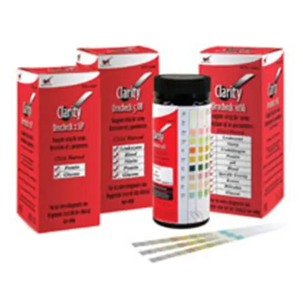 Diagnostic Test Group Clarity Urocheck 7 Urinalysis Test Strips With 7 Parameters Clia Waived 100/Bx – DTG-URO7