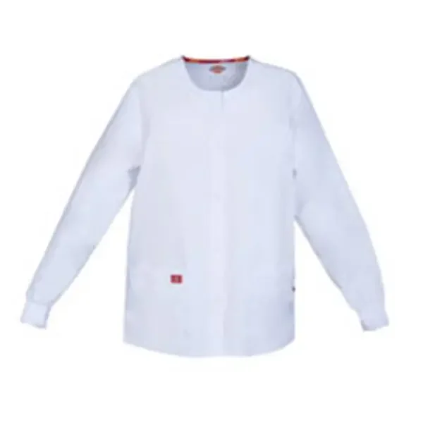 Dickies Jacket Warm-Up 55% Cotton / 45% Polyester Womens White 3X Large 2 Pockets Ea – 86306-WHWZ3X