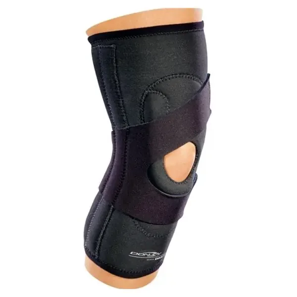 DJO Sleeve Support Lateral “J” Adult Knee Drytex Black Size Large Right Ea – 110659406060