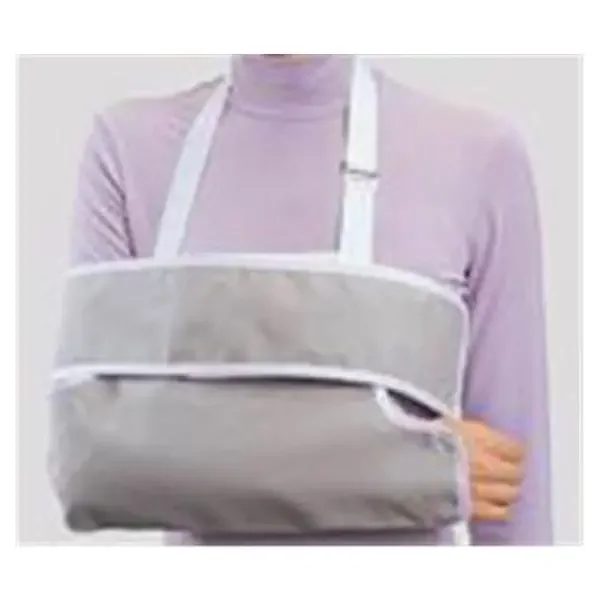 DJO Sling & Swathe Immobilizer Adult Shoulder Cotton/Duck 9X14″ Gray Size Small Ea – 79-84243
