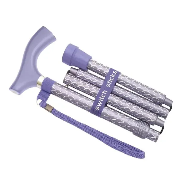 DMS Holdings. Cane Switch Sticks Aluminum 264Lb Capacity 32-37″ Engraved Royal Purple Each – 5022000-5203
