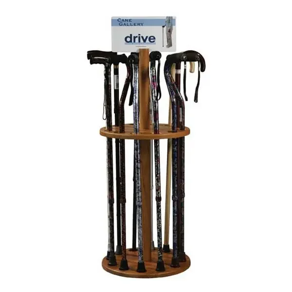 Drive Medical Designs Rack 12-Place Wood Oak Ea – CANERACKW