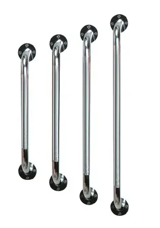 Drive Medical Drive Wall Grab Bar drive Chrome Finish Knurled Steel – 12112-3