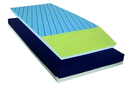 Drive Medical Gravity 8 Deluxe with Raised Side Rails Bed Mattress Pressure Redistribution 36 X 80 X 6 Inch – 15888