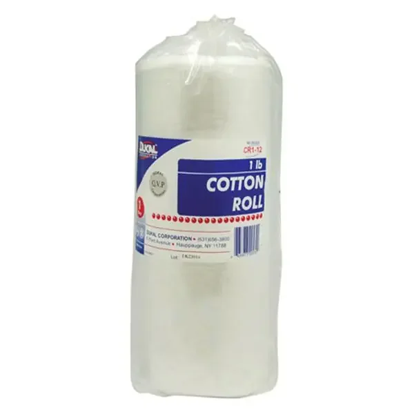 Dukal Corporation Cotton Roll Non Sterile 12Rl/Case – CR1-12