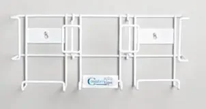 Dukal Countertips Glove Box Holder Horizontal or Vertical Mount 3-Box White 7-1/2 X 17 Inch Coated Wire – 4063