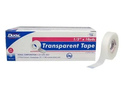 Dukal Medical Tape 1 Inch X 10 Yards Transparent NonSterile – T110