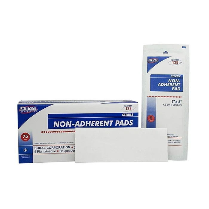 Dukal™ Non-Adherent Dressing, 3 x 8 inch