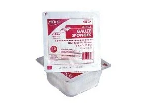 Dukal™ Sterile USP Type VII X-Ray Detectable Gauze Sponge, 4 x 4 Inch