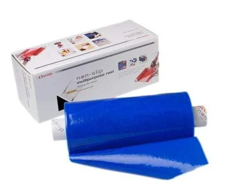 Dycem non-slip material, roll, 8″x10 yard, blue