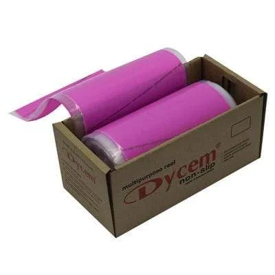 Dycem non-slip material, roll, 8″x16 yard, pink